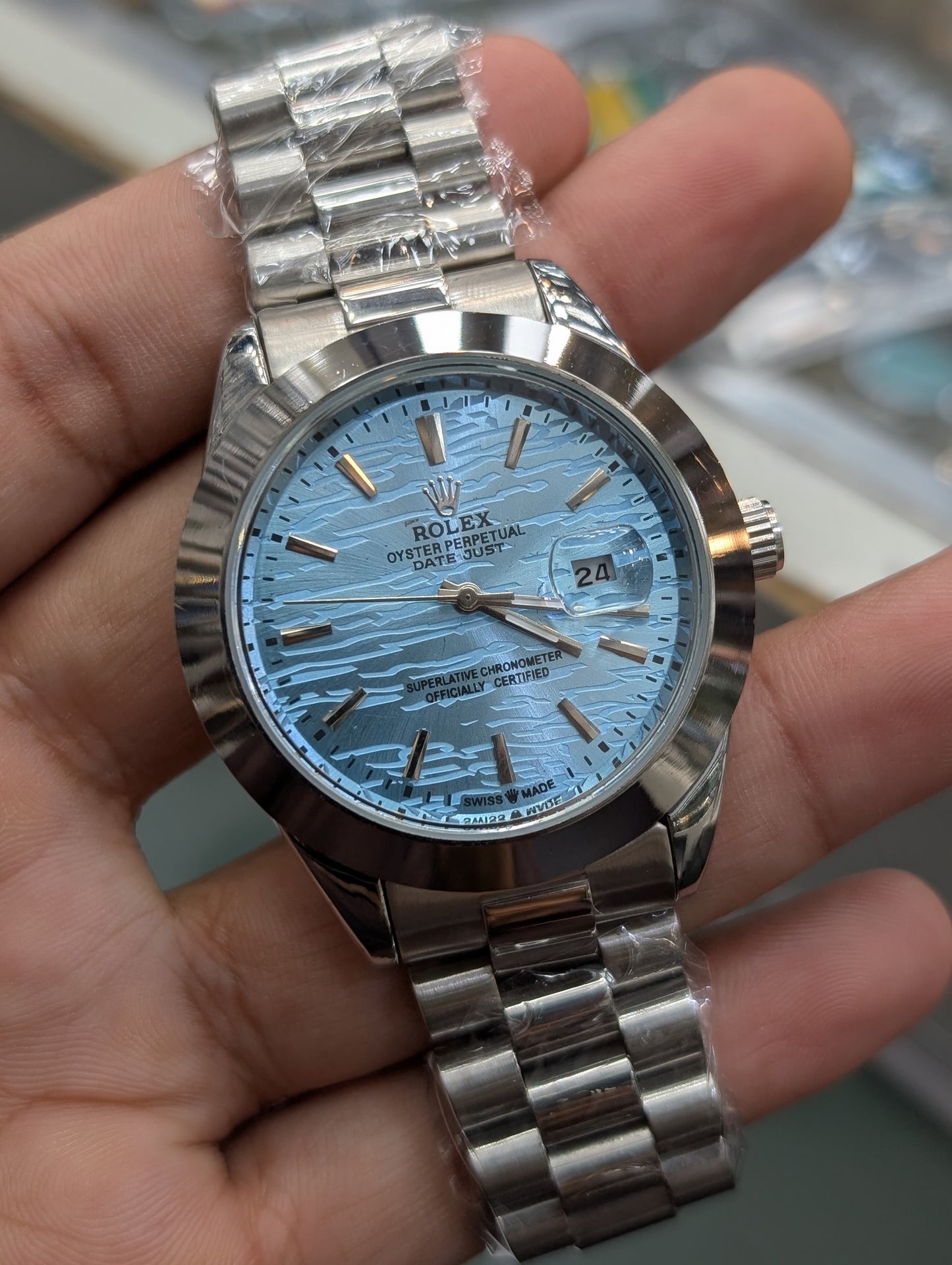 ⚡ Own the Rolex Datejust Silver Wave – Limited Luxury on Your Wrist ⚡